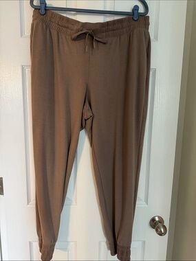 tek gear tan drawstring lounge joggers